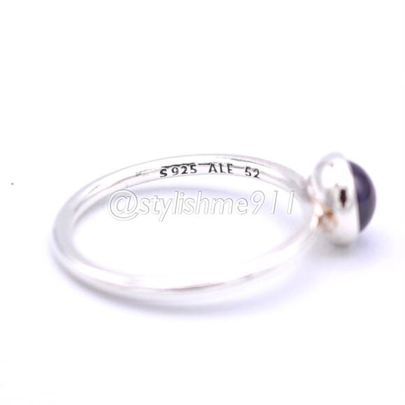 Authentic Pandora Small Poetic Droplet Ring - 190983ACZ - Picture 5 of 14